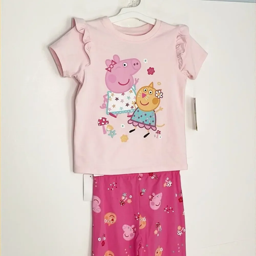 Girls Peppe Pig Two Piece Set Size 4